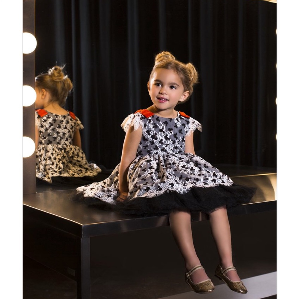 Disney Tutu Couture Minnie Mouse Lace Dress - Picture 2 of 8